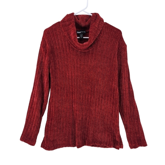 GG Collection Women's Ribbed Knit Cowl Neck Sweater - P/S - Picture 1 of 3